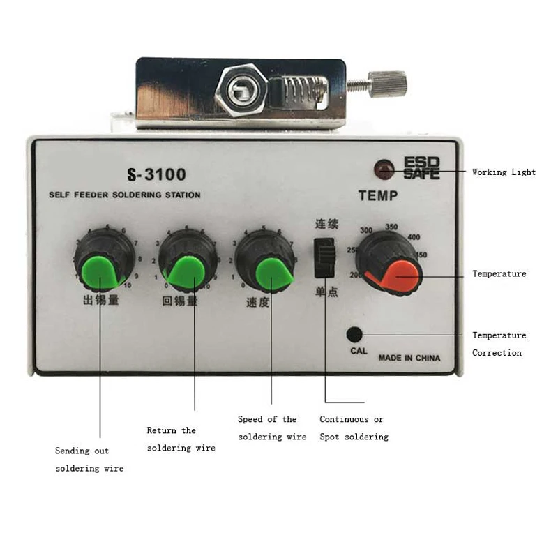 
Factory Direct Sale BYS3100 Feeder Solder Station Auto Solder Feed Soldering Iron Gun 60W 