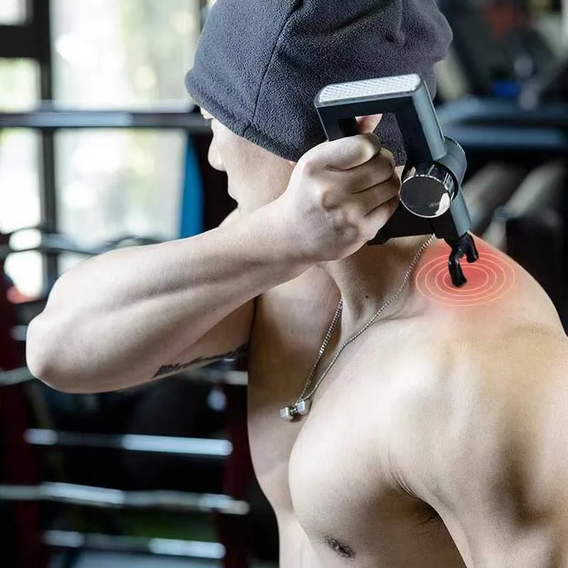 New hot compress 32 speed Mini Massage gun Cordless fitness hand held fascia massage gun Muscle tissue percussion massage gun