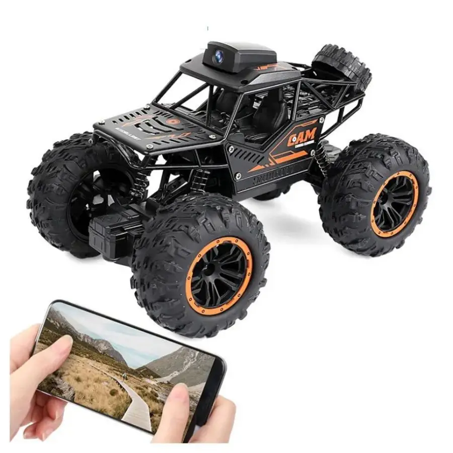 Factory New 2.4Ghz 1/18 App Control 4WD Alloy RC Toys Wireless HD Camera USB Drifting Assembly Radio Climbing Car Toys