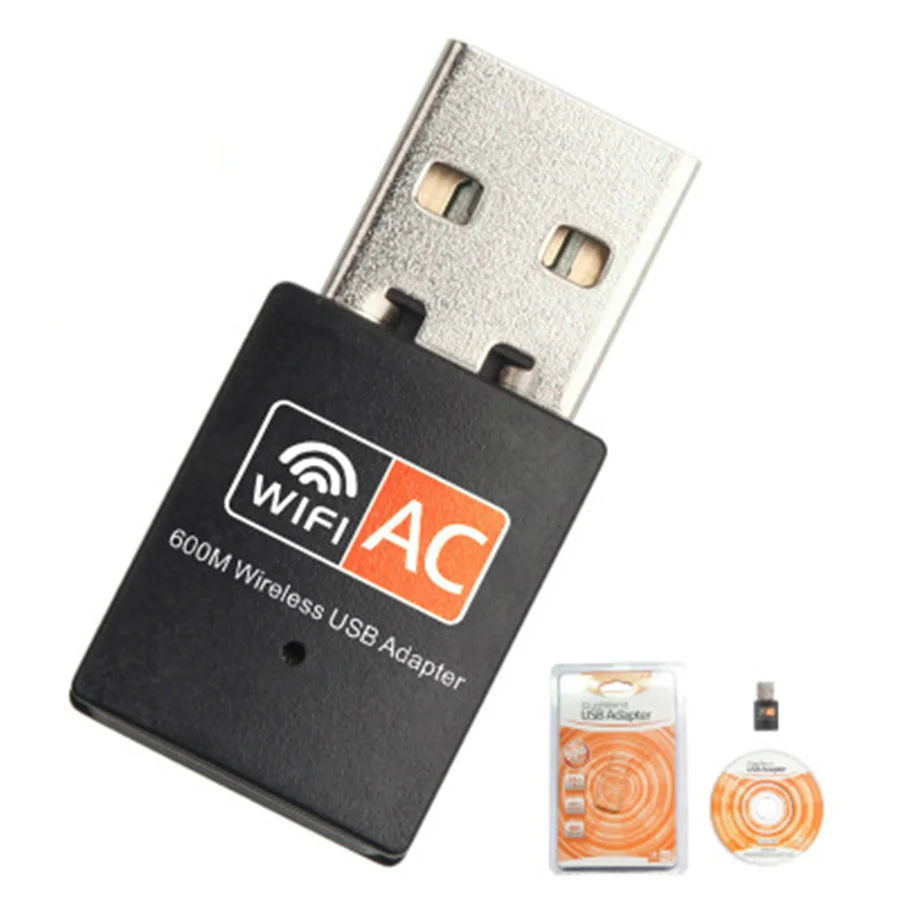 Беспроводной USB Wi-Fi адаптер Tplink 600 м сетевая карта приемник 2 4 ГГц/5 ГГц Двухдиапазонные антенны компьютерная сеть LAN