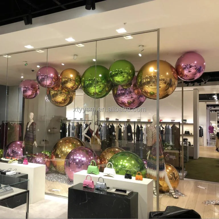 Hot Sales Cheap Colorful PVC Inflatable Reflective Ball /Inflatable Christmas Mirror Sphere/Inflatable Sphere Mirror Balloon