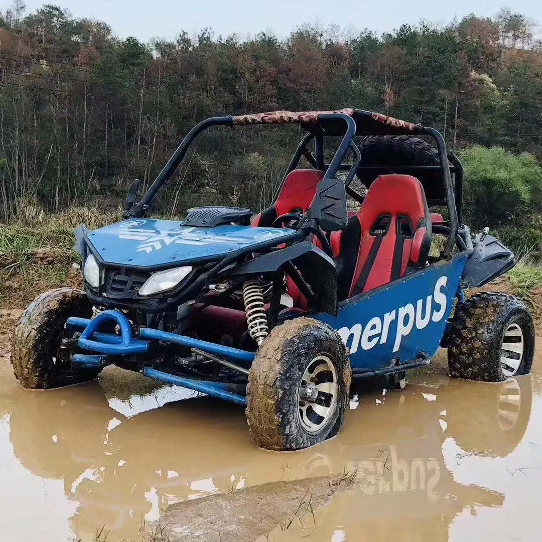  Мотоцикл Go kart на два человека 200cc мотоцикл для пересечения джунглей вездеход мотовездеход четыре