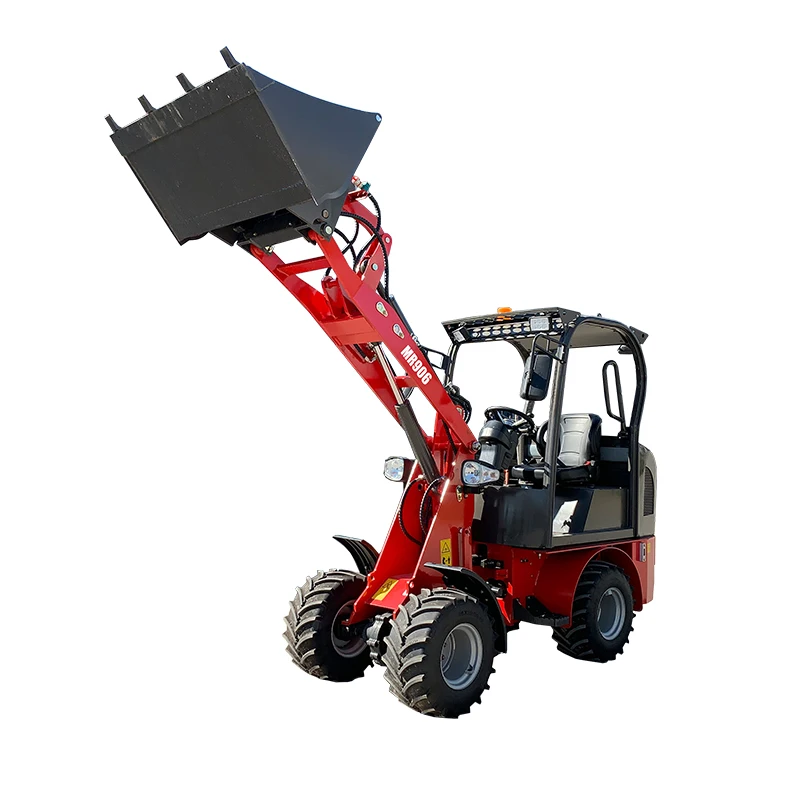 Euro 5 CE EPA China Manufacturer Small mini loader 600KG 1 ton Mini Wheel Loader Fast delivery