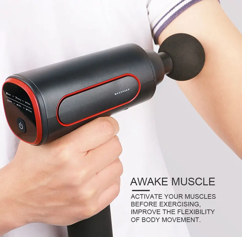 Handy Smart Fascia Gun USB Lasts up To 4 Hours CE Deep Muscle Massage Suitable For Gym Family USB Fascia Gun