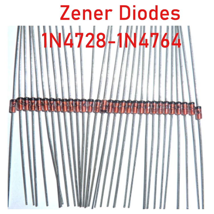 Осевые стабилитрон 1N4728 до 1N4748 DIP, диоды 1 Вт, 2500 шт., стабилитрон DO-41