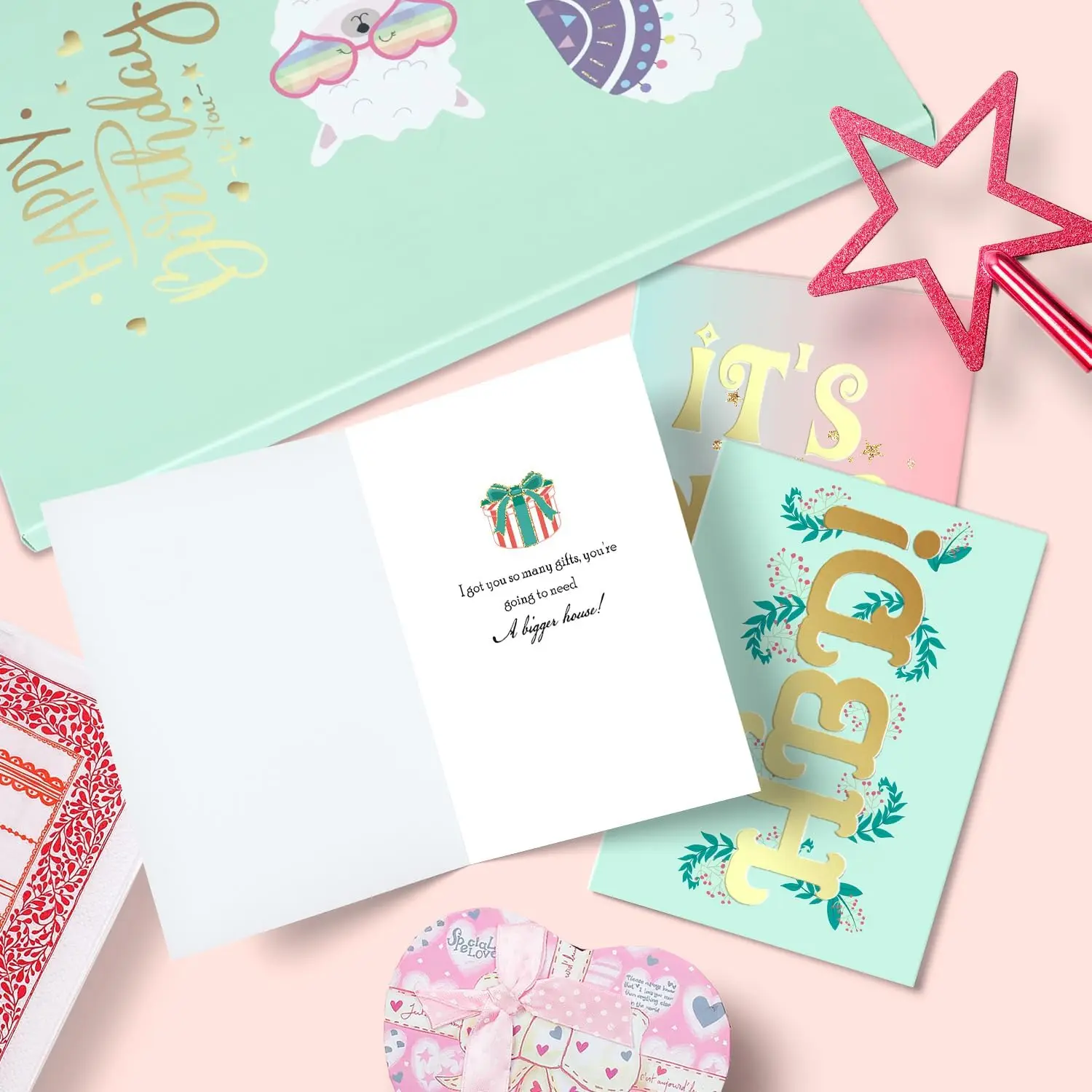 Wholesale Custom Folded Thank You Card Envelope Paper Greeting Cards Birthday Cards