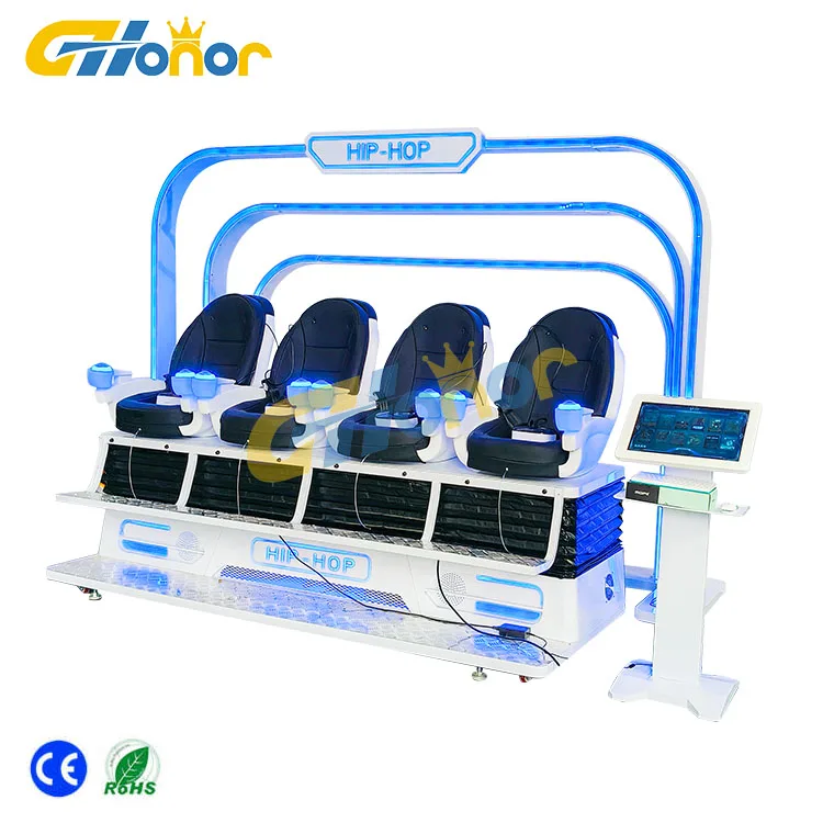 Shopping mall indoor game machine New Indoor Controllable Interactable 4 Person Simulator VR Cinema Machine