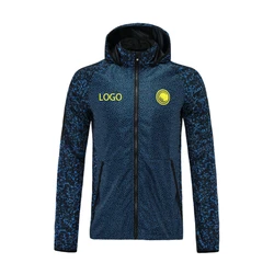 Factory Wholesale Lightweight Waterproof Soccer Club Team Windbreaker Jacket