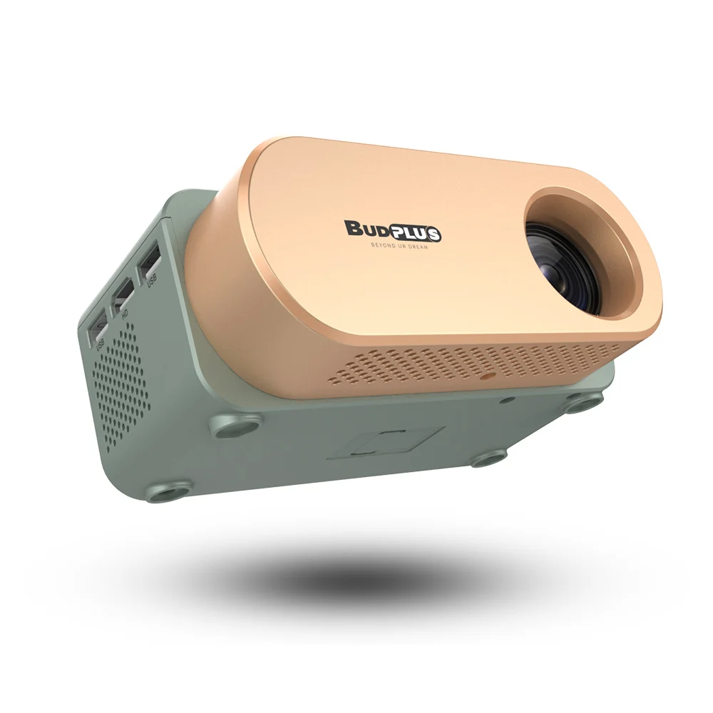 budplus v1 mini projector 4K 1080P led portable 600*360 shorthrow projector for class pixels smart tv projector 4k home theater
