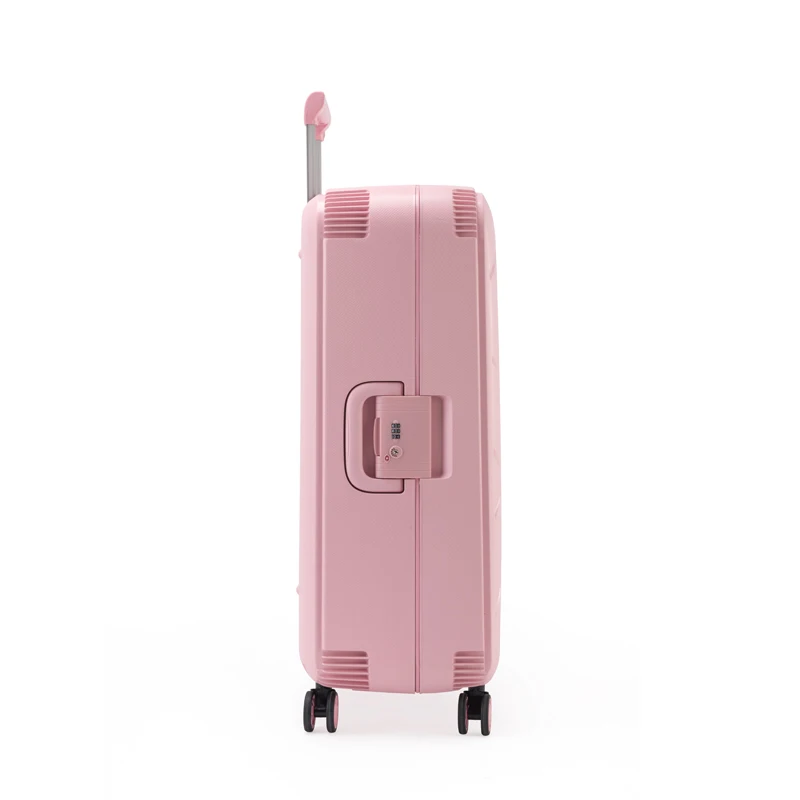 PP Custom Made Lightweight Carry On Pink Luggage Suitcases Trolley 4 PCS Travel Luggage Sets Rolling Luggage With Cosmetic Case
