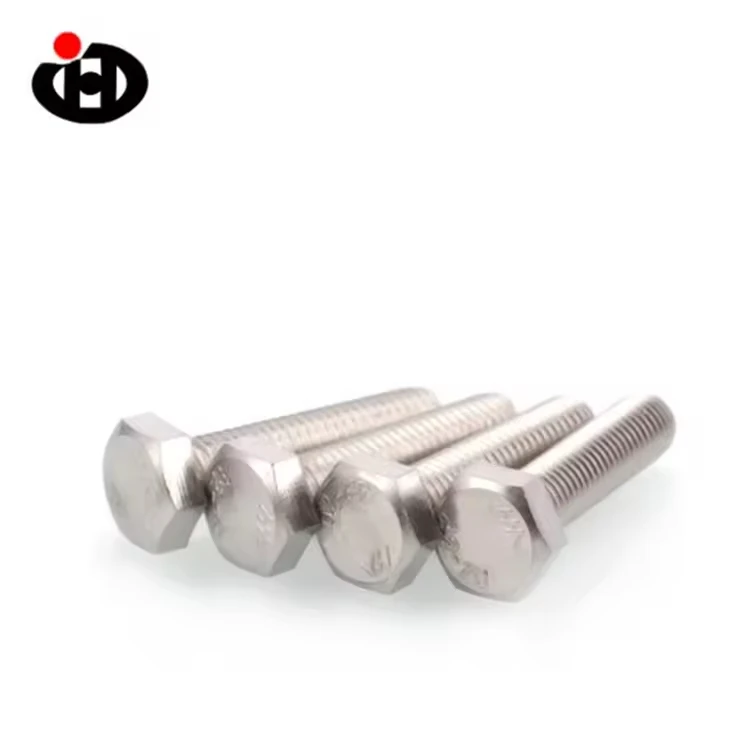 JINGHONG 304 Stainless Steel Hexagon Bolt DIN933 Hexagon Single Screw Lengthened Screw M5 M6 M8 M12 M16 M20