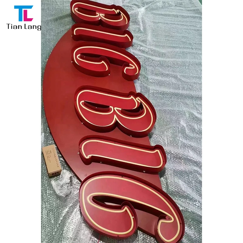 Custom LED Neon 3d Infinity Mirror Acrylic Light Box Outdoor Hang Marquee Letters Sign Design Effect Neon Sign Wall Decoration