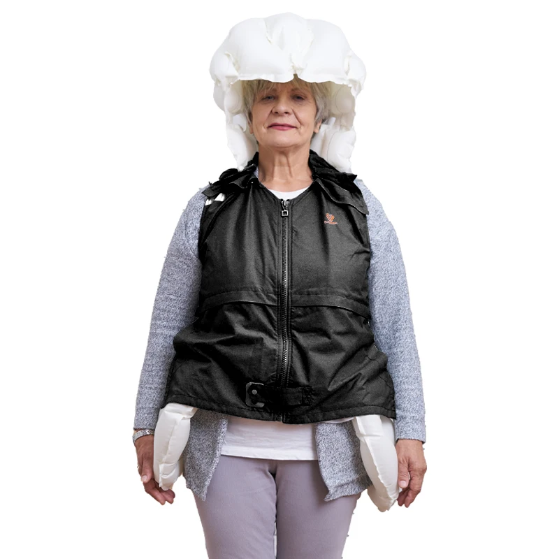 OEM Anti-Fall Airbag Vest System for Elderly with GPS Smart Sensor Anti-fall Airbag Jacket Safety Protected Vest for Older