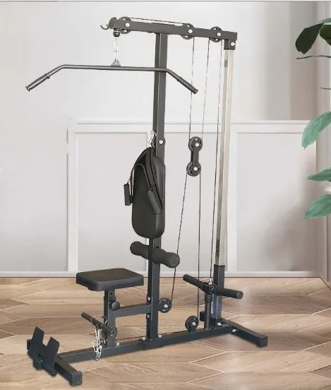 Hot selling lat pull down machine with seat and back cushion and low row cable machine