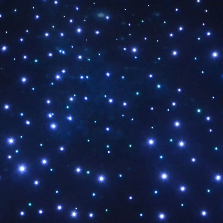KINZ Soft Dancing Fiber Optic Star Light Carpet with Audio Control RGBW LED Light Engine