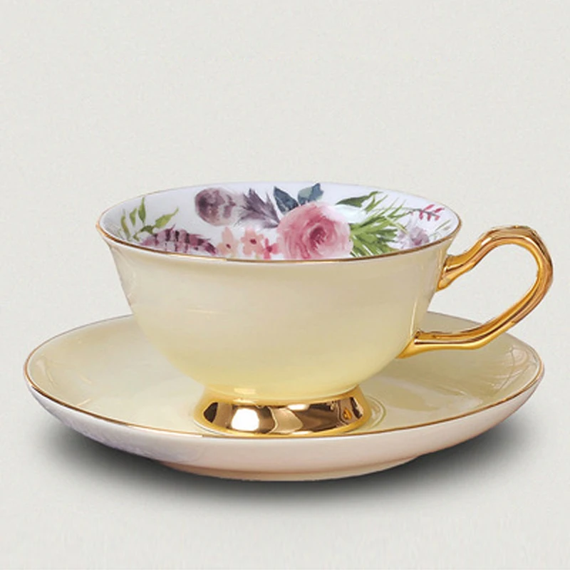 Superior Porcelain afternoon tea cup cups sets Ceramic Tableware Dinnerware Sets