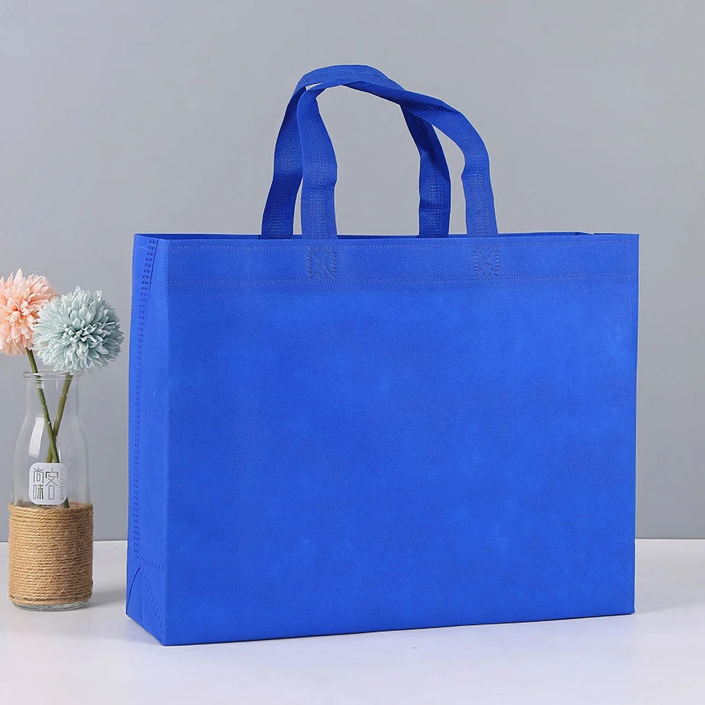 ultrasonic sealing non-woven bag charcoal packing biodegradable supermarket die cut bag fabric carry shopping bag wholesale