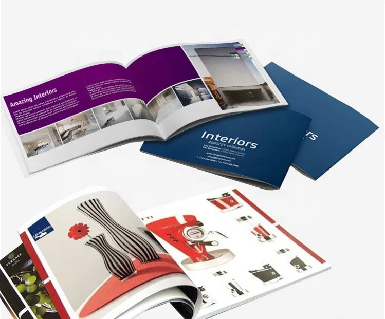 OEM Quality Color Design Offset Saddle Stitch Bind Booklet Book Brochure Custom Catalogue Catalog Print Service