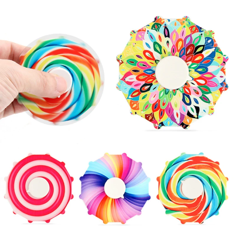 New Trend 3d Run Animated Fingertip Gyro Alloy Metal Gifts Fidget Spinner For Kids