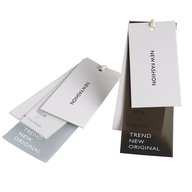 Wholesale Custom High Quality T Shirt Printing Labels Tag Garment Embossed Hang Tags