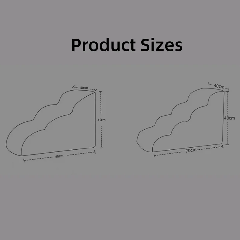 2023 New Multi-Function Portable Home Memory Foam Folding Pet Stair Steps Foam Steps For Pet Dog