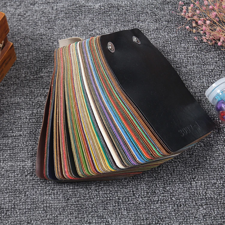 Leather Embossed printed stretch faux suede leather fabric