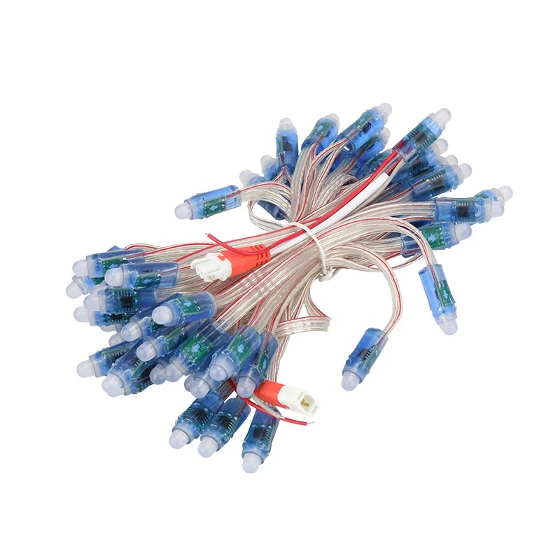 WS2811 IC RGB 12 мм Светодиодные струны полноцветные 5 В светодиодные пиксели модуль IP68 водонепроницаемый точечный свет