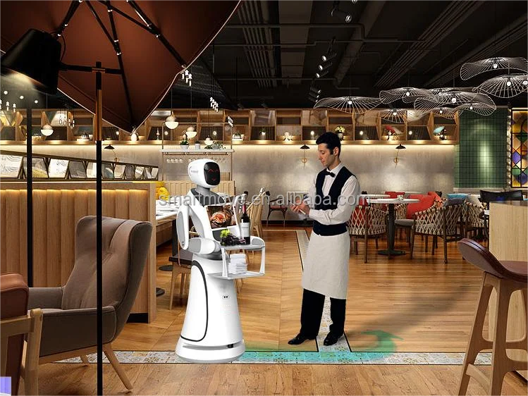 Popular Smart AI Service Robot 31KG ABS Material Android Control Welcome Guiding Robot Condition Used