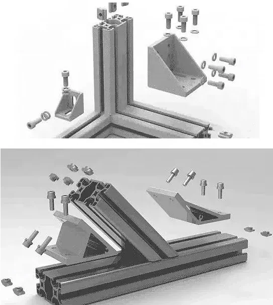 Shape Aluminum Foldable frame Steps for Industry