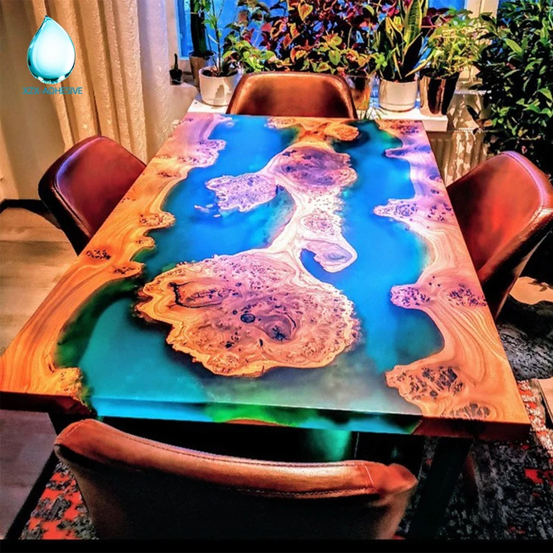 
High Quality Epoxy resin for stone / wood furniture two-component AB liquid casting 