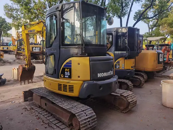 Многофункциональные качественные Подержанные мини-экскаваторы Komatsu PC55MR гусеничные 5 тонн 55 шт. сельскохозяйственные экскаваторы