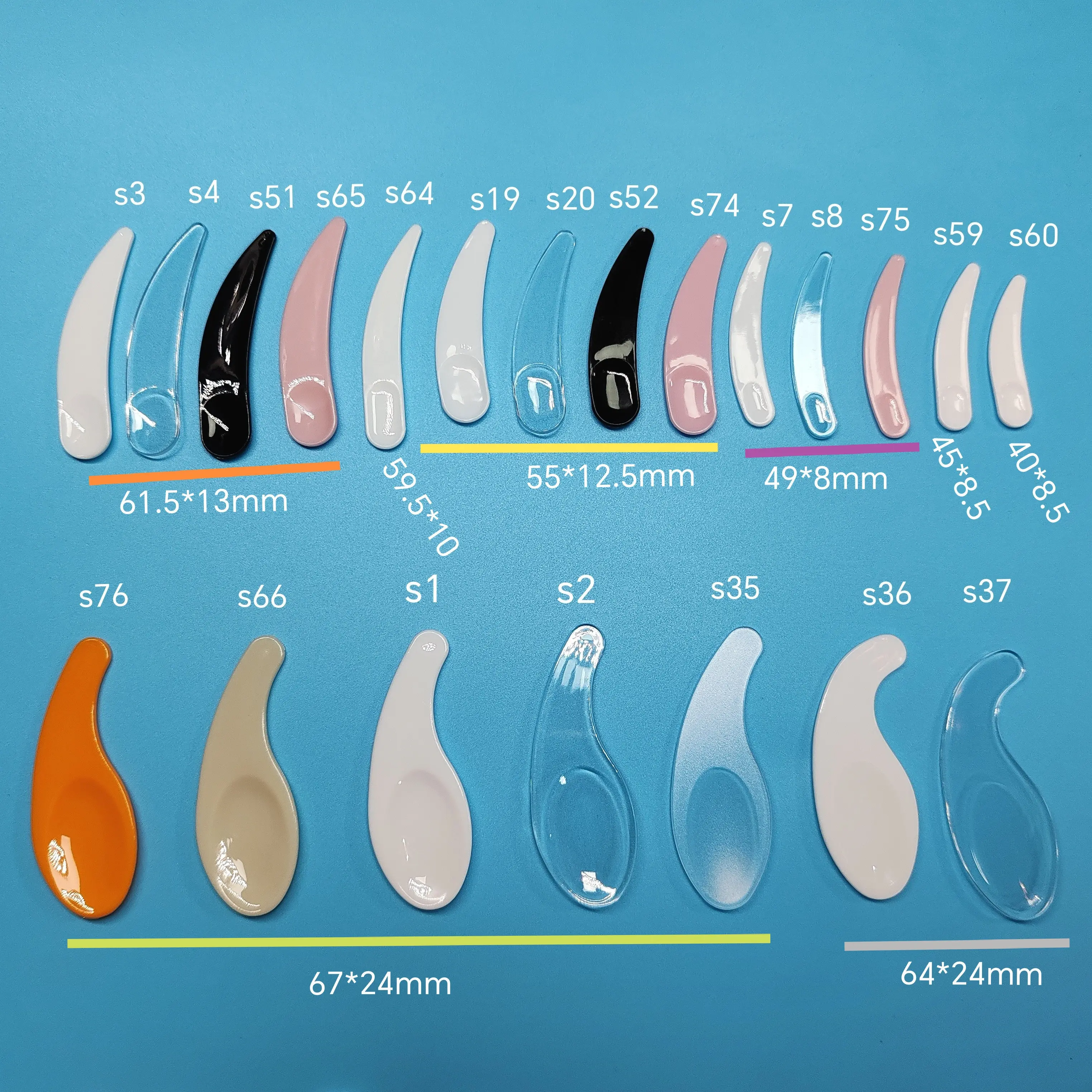 High Quality Magnetic Cosmetic Spoon Spatulas for Facial Cream with Lipgloss Scoops