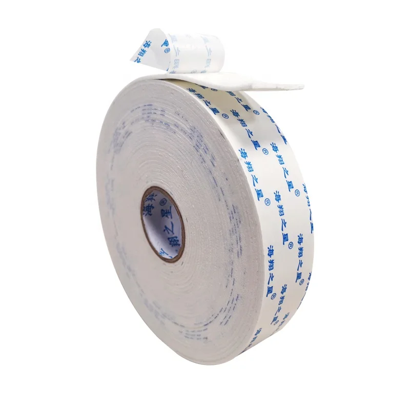 Sponge double-sided tape bias tape high viscosity taper fixed wall foam tape thickened 1MM white two-sided foam adhes