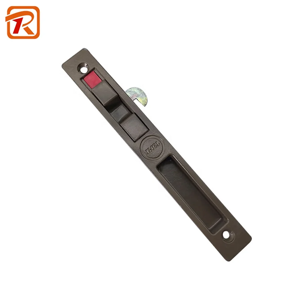 Brown Sliding Door Window Lock Oxidation Aluminum Material Open Close Hardware Lock