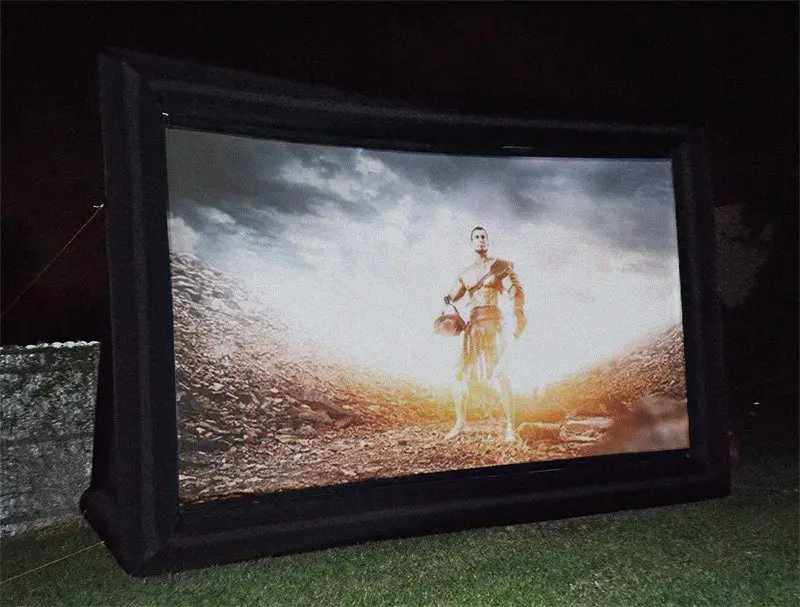 Large Inflatable Movie Screen Projector Outdoor With Stand Yard Projector Screen Inflatable Screen Movie Cinema