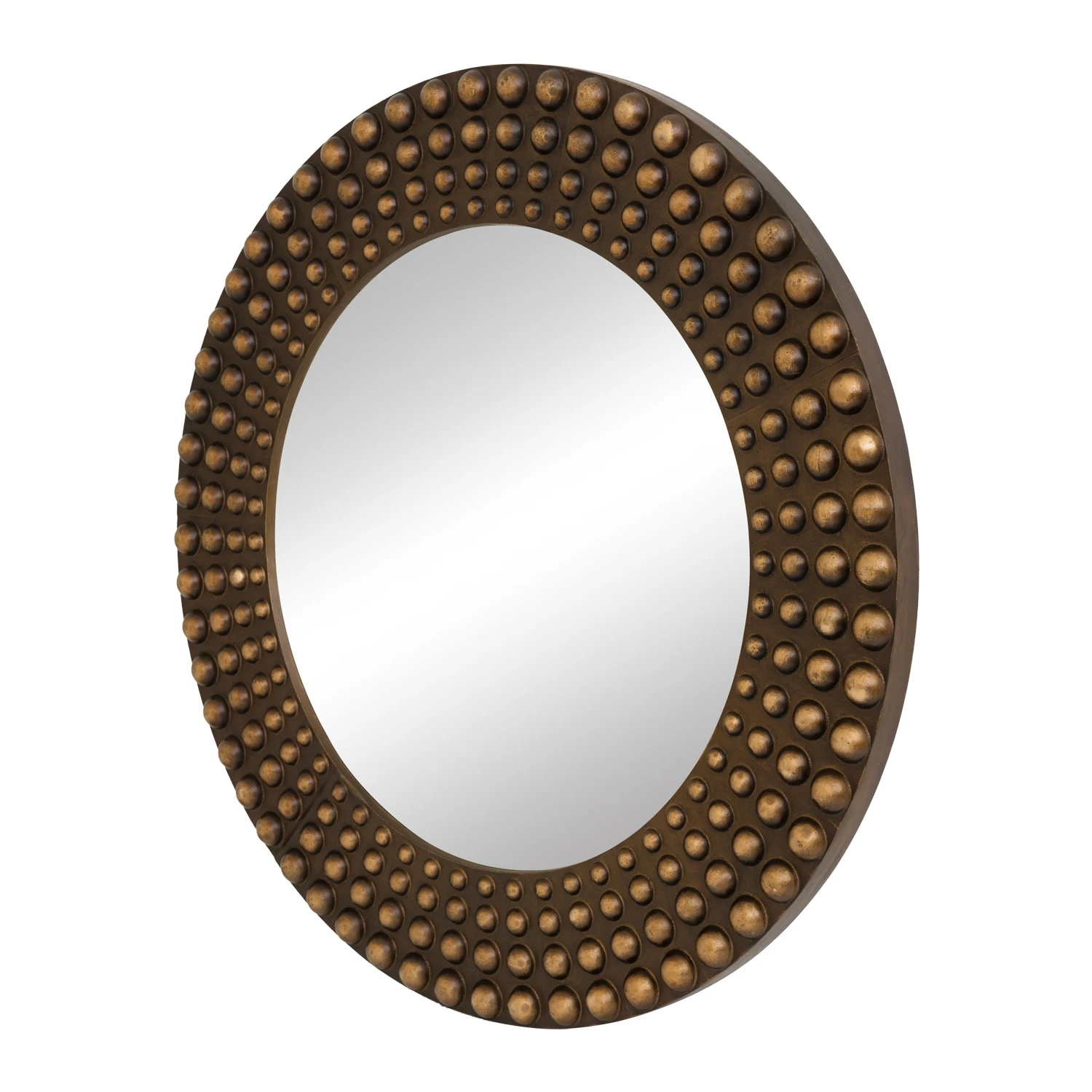 European Style Wall Mounted Antique Mirror Gold Polyresin Mirror Bathroom House Decoration Mirrors Beautiful Home Decor Round