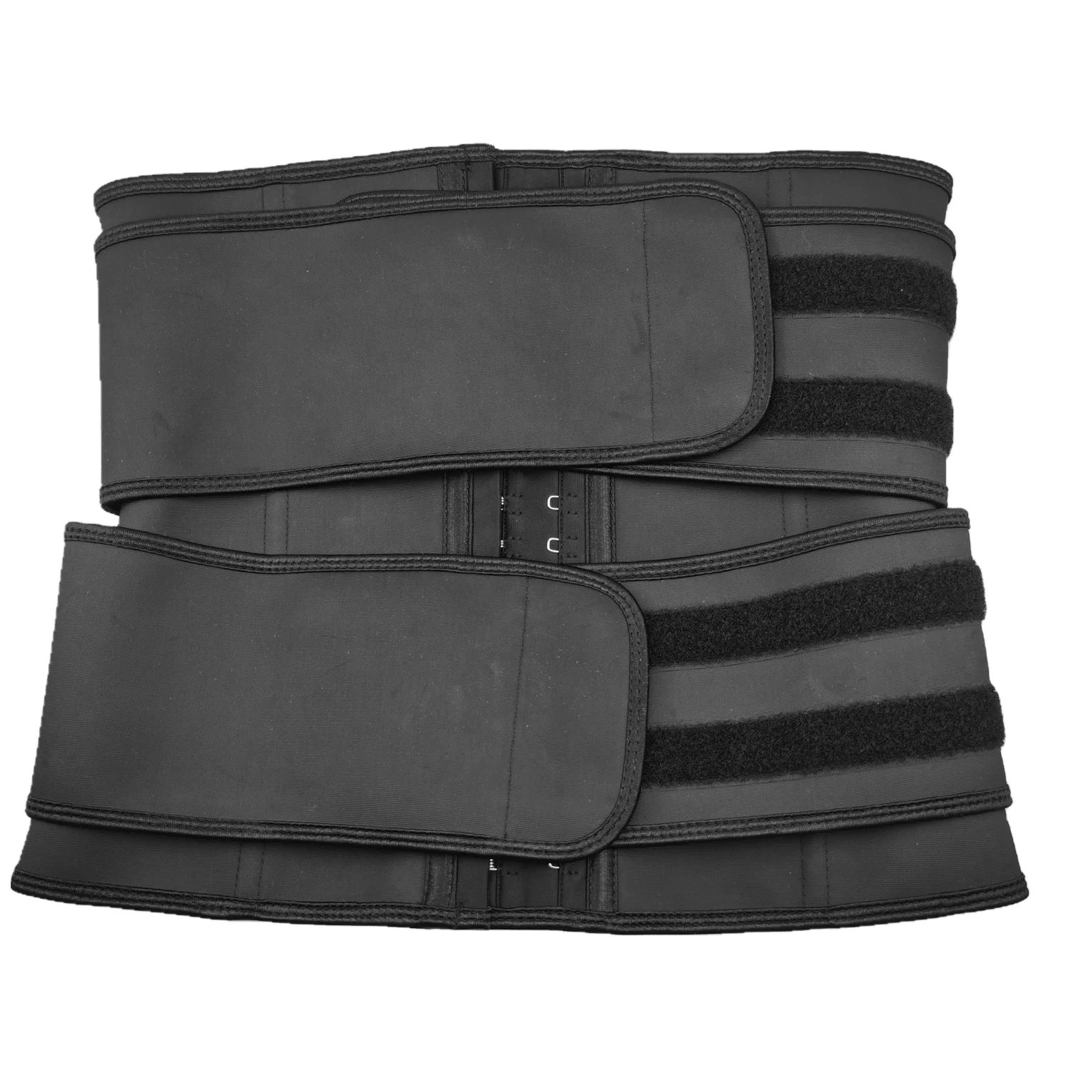 
Best Selling Women Adjustable 2 Straps Compression Sauna Effect Body Shapers Belt Waist Trimmer Trainer With Hook 