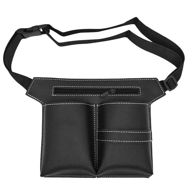 Professional PU Leather Hairdresser Belt Bag Makeup Salon Holster Pouch