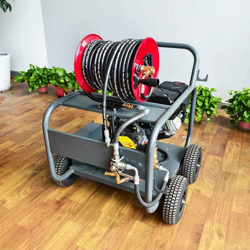 LC 170bar 30LPM High Pressure Washer Gasoline engine cleaning clogged sewer pipe professional dredging equipment