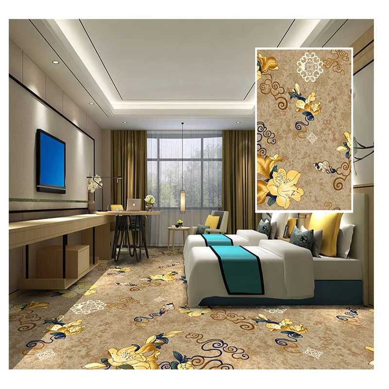 Дешевые акции продают заказной размер 830 г нейлоновый Печатный ковер.