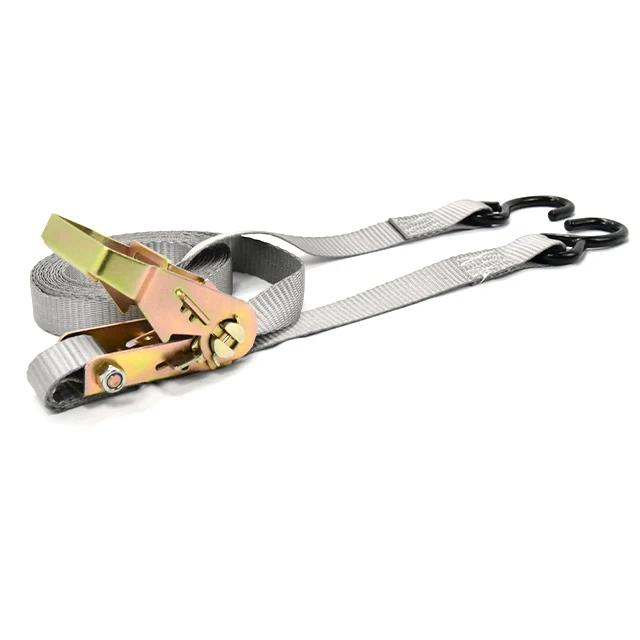 FORCENTRA 1.5 Inch 35mm Heavy Duty Colourful Polyester S Hook Ratchet Tie Down Load Strap For Truck