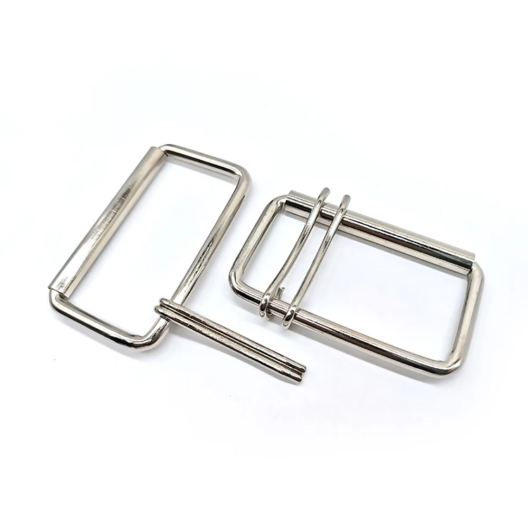 Custom High Quality Handbag Straps Metal Pin Buckle Adjuster Slider Roller Belt Buckles 70mm Square Side Release Buckle