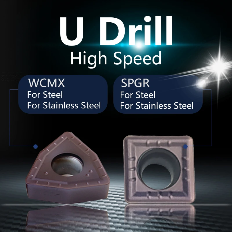 U-Drill Quick Drill Universal Cnc Peach Cutting Insert Wcmt040208 Carbide Inserst