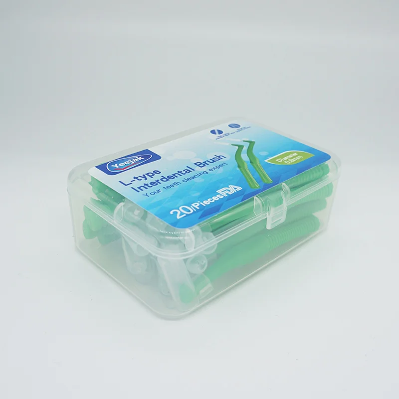 
Slim Braces Teeth Picks Steel Wire Soft Brushes Rubber Ortho Brush With Interdental Brush dental promotional gifts 60pcs 0.8mm 