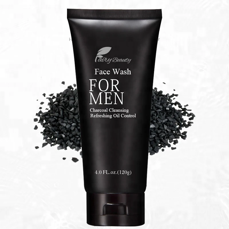 OEM your brand low price rich foaming oil control deep cleansing refreshing bamboo charcoal Facial Cleanser for men