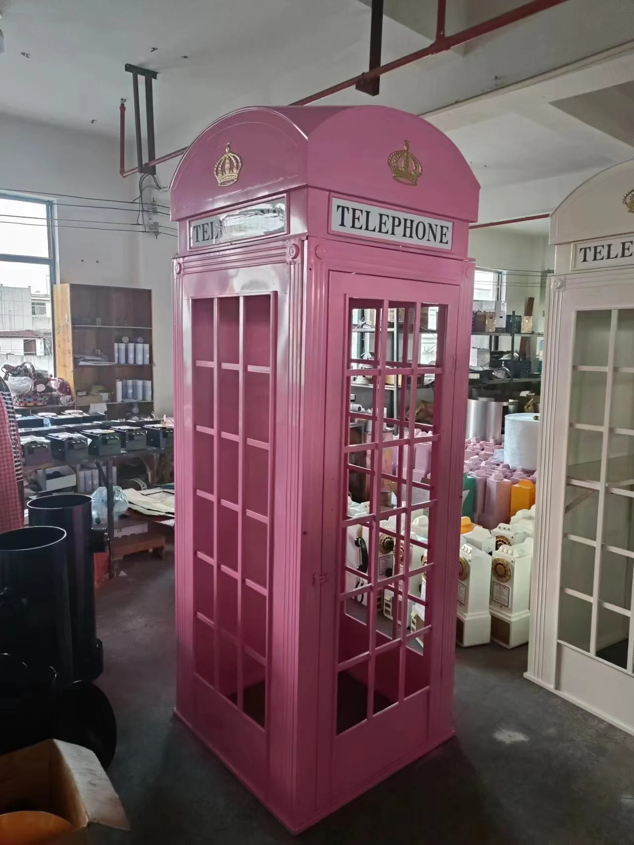 London Telephone Booth Factory Sale Custom Photography Box Pink London Telephone Booth