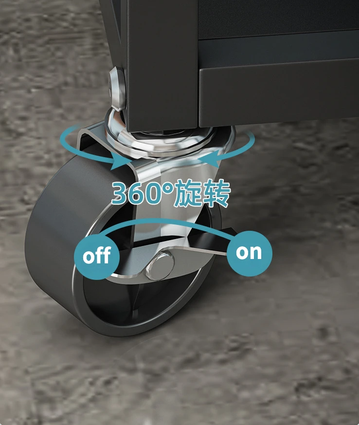 Storage Racks Layered Shelf on Casters Removable Drawer Shelving Units Trolley