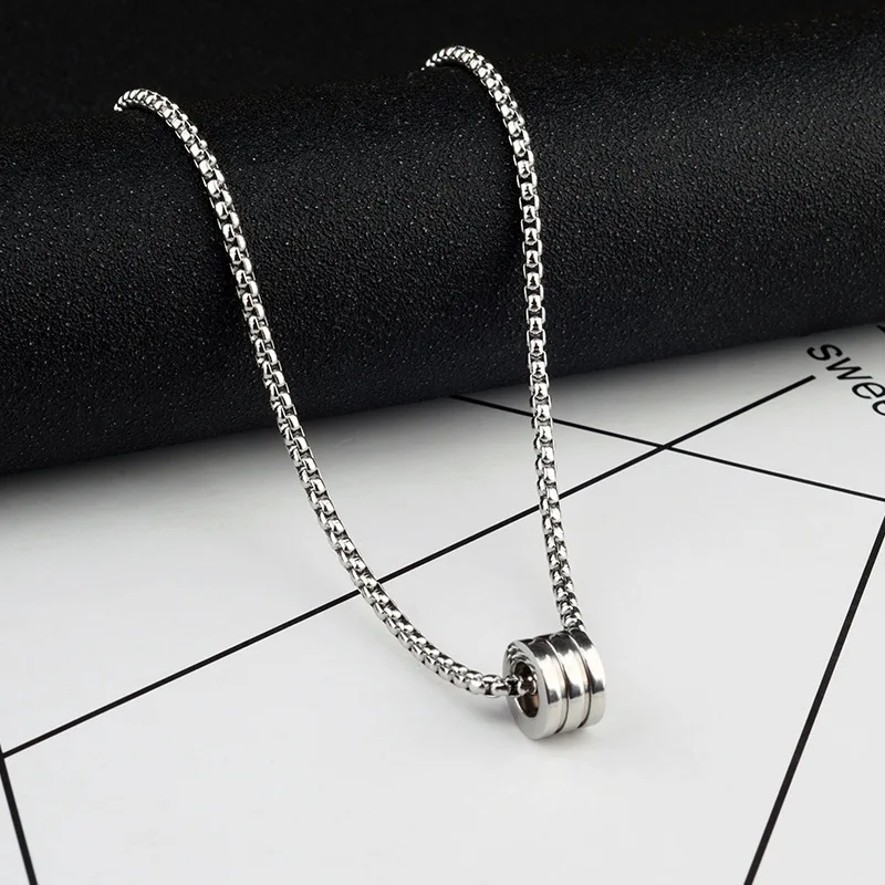 Titanium Steel Silver Small Savage Waist Necklace Tide Simple Hundred Matching Sweater Chain