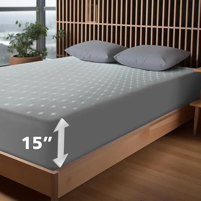 Earthing Grounding Sheet 10% silver fiber 90% Cotton Fitted Sheet Full/Twin/Queen/King Size Beds Sheets