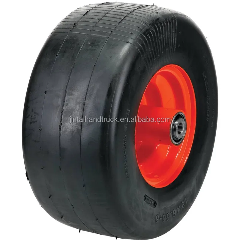 Front Solid Tire Assembly 13X6.5-6 Flat Free Caster Wheel